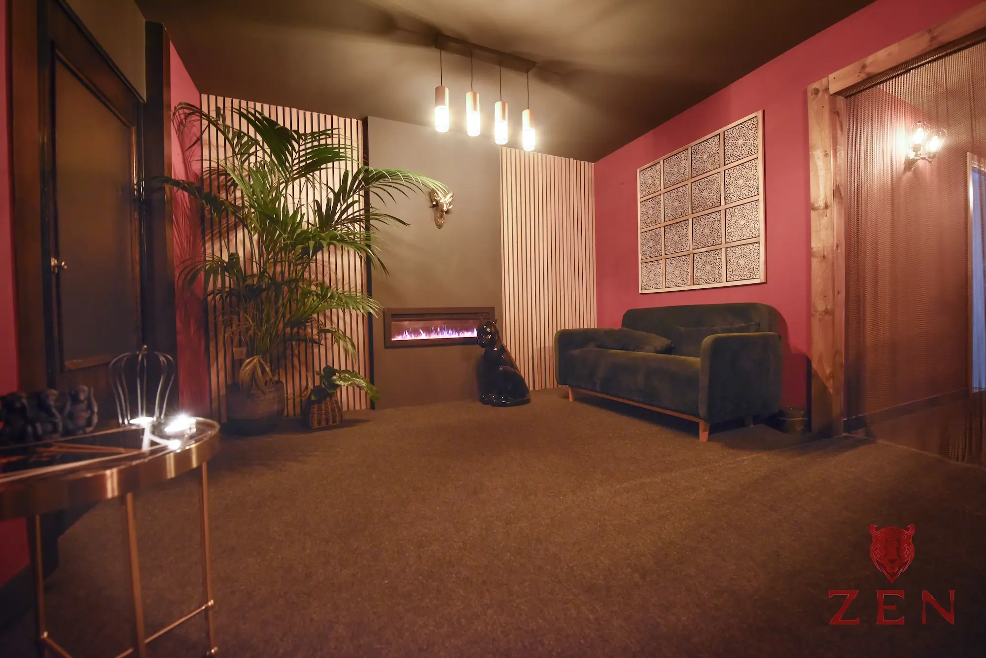 Entrada Zen discreta